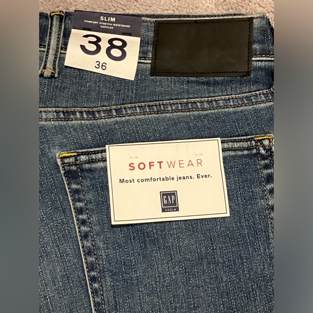 Gap Softwear Slim Jean 38x36 - Picture 3 of 8